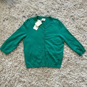 NWT Kate Spade Green Sofia Cardigan